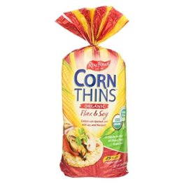 Real Foods Corn Thins Flax & Soy 5.3oz