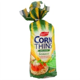 Real Foods Corn Thins With Sesame 5.5oz
