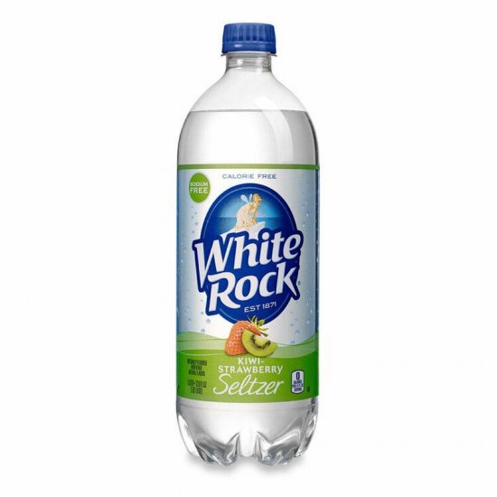 White Rock Kiwi Strawberry Seltzer 1L