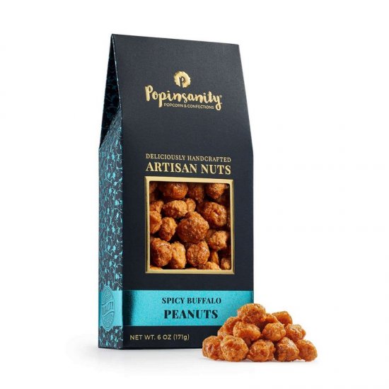 Popinsanity Artisan Spicy Buffalo Peanuts 6oz