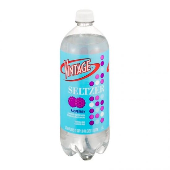 Vintage Raspberry Seltzer 1L