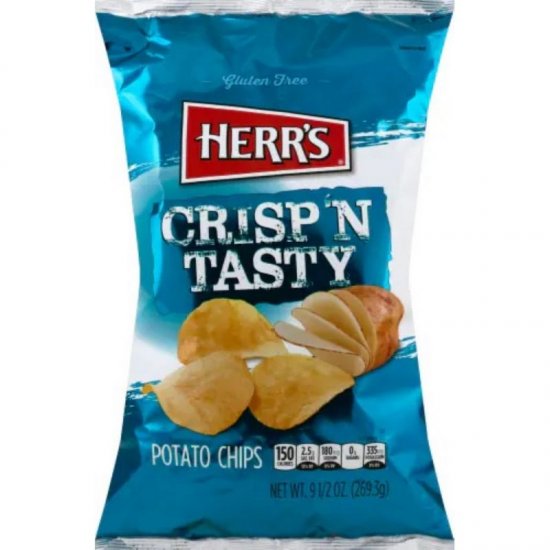 Herr\'s Crisp \'N Tasty Potato Chips 9oz