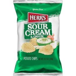 Herr's Sour Cream & Onion Chips 8.5oz