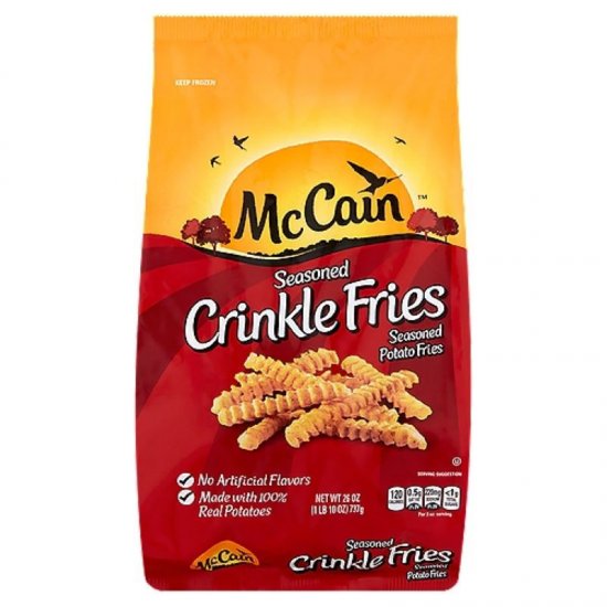 McCain Seasoned Crinkle Fries 26oz