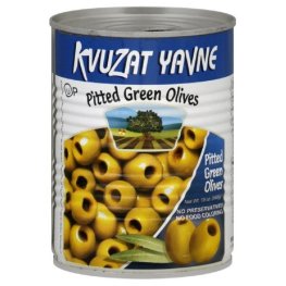 Kvuzat Yavne Pitted Green Olives 19oz