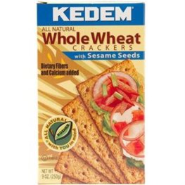 Kedem Whole Wheat Crackers With Sesame 9oz