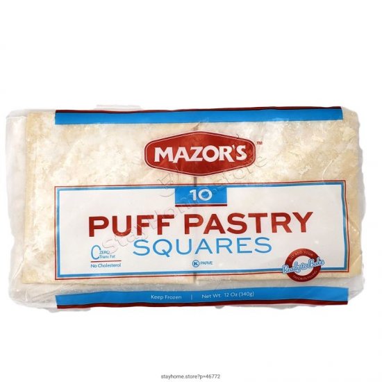 Mazor\'s 5x5 Puff Pastry Squares 10Pk