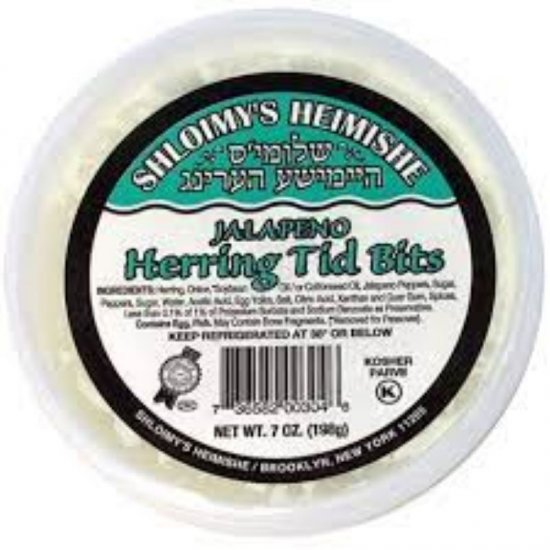 Shloimy\'s Heimishe Jalpeno Herring Tid Bits 7oz