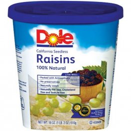 Dole California Seedless Raisins 18oz