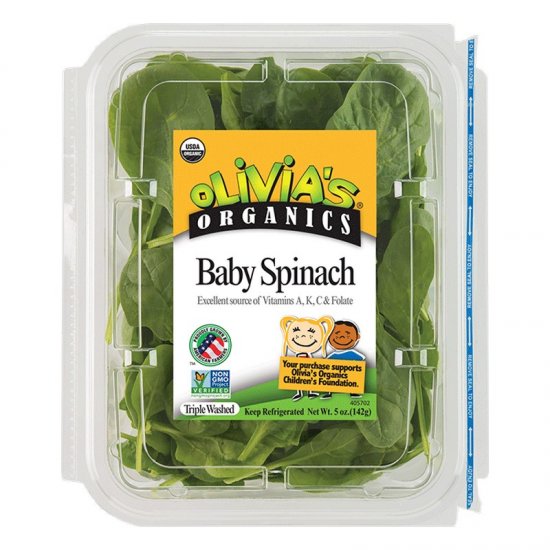Spinach, Olivia\'s Baby 5oz