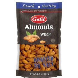 Galil Almonds Whole No Salt 8oz