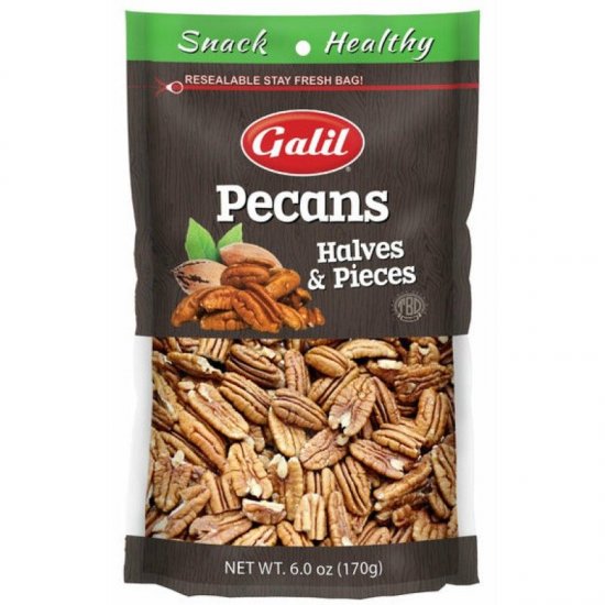 Galil Pecan Halves Raw 6oz