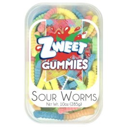 Zweet Gummies Sour Worms 10oz