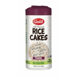 Galil Thin Rice Cakes Round Sesame and Salt 3.5oz