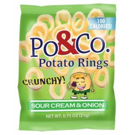 Po & Co. Crunchy Potato Rings Sour Cream & Onion 0.75oz
