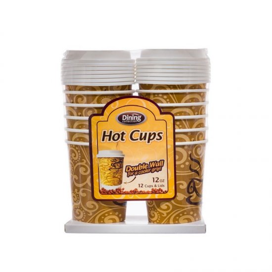 Dining Collection 12oz Hot Cups 12Pk