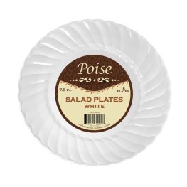 Poise 7.5" Plastic Salad Plates 18Pk