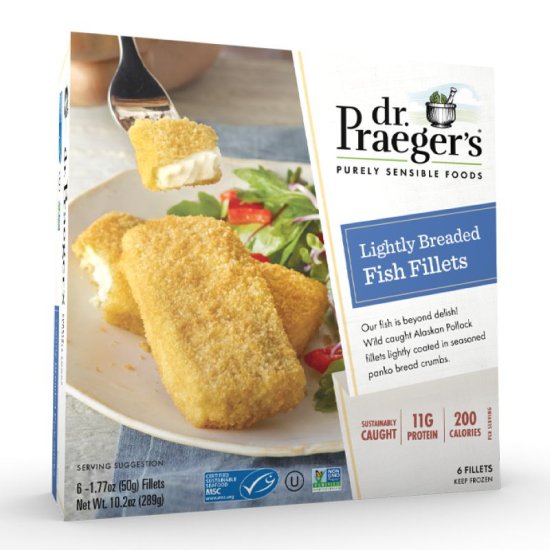 Dr. Praeger\'s Lightly Breaded Fish Fillets 10.2oz