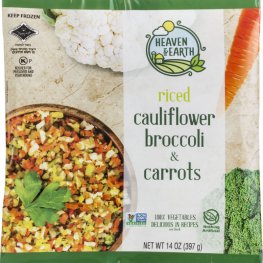 Heaven & Earth riced Cauliflower Brocooli & Carrots 14oz