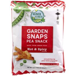 Heaven & Earth Garden Snaps Pea Snack Hot Spicy 1oz