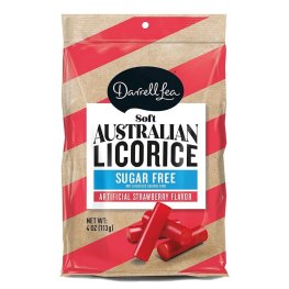 Darrell Lea Australian Licorice Sugar Free Strawberry 4oz