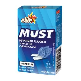 Elite Must Sugar Free Peppermint Gum 1oz