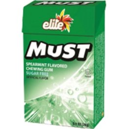 Elite Must Sugar Free Spearmint Gum 1oz