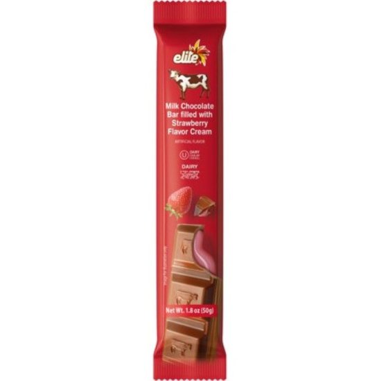 Elite Milk Chocolate with Strawberry Cream 1.8oz