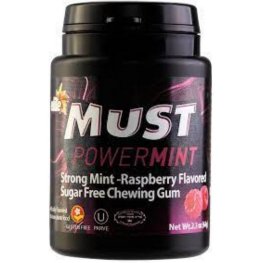 Must Powermint Raspberry Flavored Sugar Free Cube Gum 2.3oz
