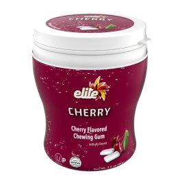 Elite Cherry Flavored Gum With Sugar 2.3oz