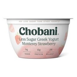 Chobani Less Sugar Greek Yogurt Monterey Strawberry 5.3oz