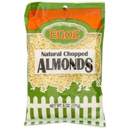 Egoz Natural Chopped Almonds 6oz