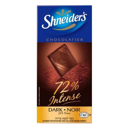 Shneider\'s 72% Intense Dark Chocolate 3.5oz