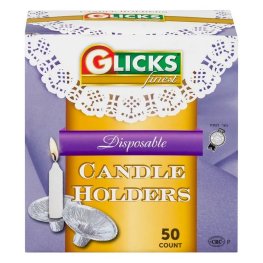 Glick's Disposable Candle Holders 50pk