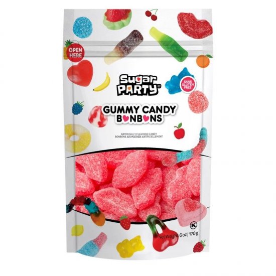 Sugar Party Sour Cherry Lips 6oz