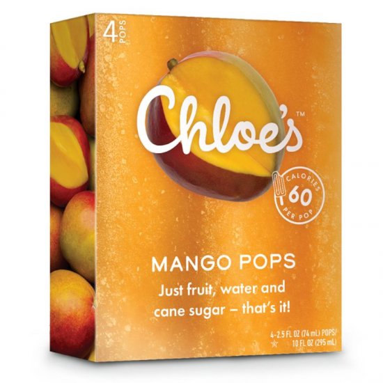 Chloe\'s Mango Pops 4pk