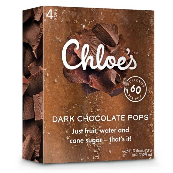 Chloe\'s Dark Chocolate Pops 4pk