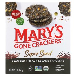 Mary's Super Seed Seaweed + Black Sesame Crackers 5.5oz