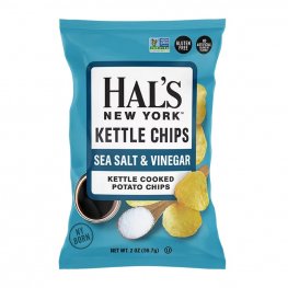 Hal's New York Kettle Chips Sea Salt & Vinegar 2oz