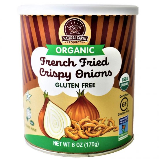 Natural Earth Organic Gluten Free French Fried Crispy Onions 6oz