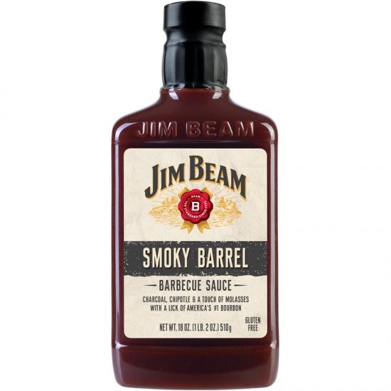 Jim Beam BBQ Sauce Smokey Barrel 18oz