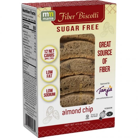 MM Sugar Free Almond Chip Biscotti 4.5oz