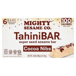 Mighty Sesame Co. Tahini Bar Cocoa Nibs 6Pk