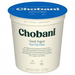 Chobani No Fat Plain Yogurt 32oz