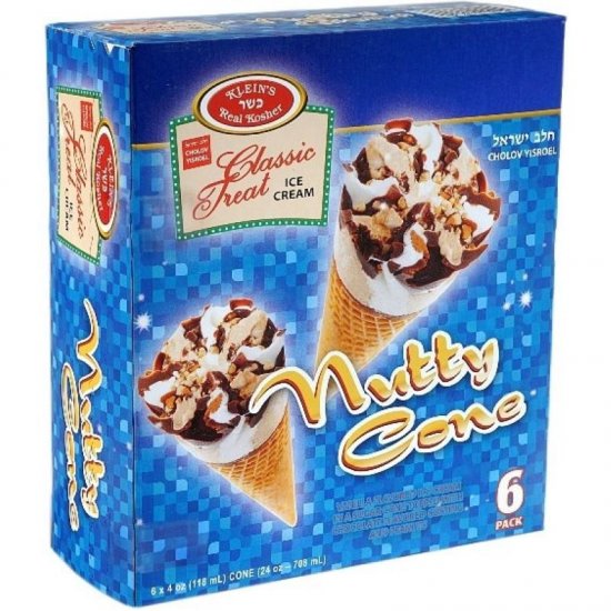 Klein\'s Classic Treat Nutty Cone Cones 6pk