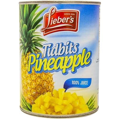 Lieber\'s Pineapple Tidbits 20oz