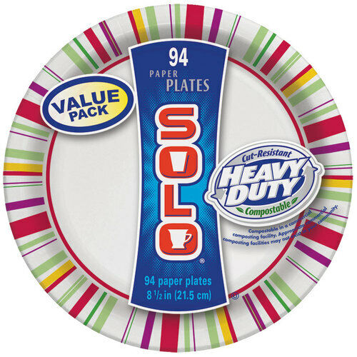 Solo 8.5\" Paper Plates 94Pk