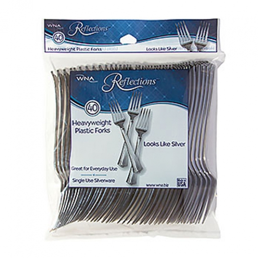 Reflections Plastic Forks 40Pk